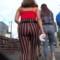 Hot striped booty