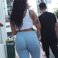 Amazing ass in blue