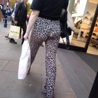 Thick babe in see through pants