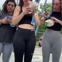 Two sexy twins in leggings