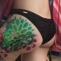 Sexy painted ass