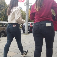 Black jeans booties