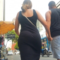Black dress hottie