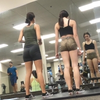 Cute gym duo