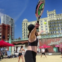 Beach tennis chicks