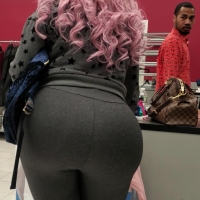 Candid sexy pink haired ebony milf with a phat ass in leggings while shopping C&G225.mp4-2022-12-16-18h00m42s471.jpg