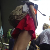 Couple hot girls upskirted