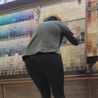Milf getting paint