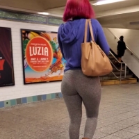 Red haired ebony babe