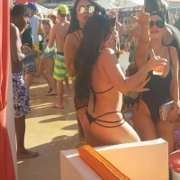 Busted by pool girls
