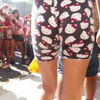 Hello Kitty shorts booty