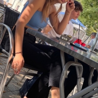 Beautiful candid girl smoking in a blue top with no bra by the looks 75013C0A-BB56-47AE-ACCE-2F85B46314F4.jpeg.65636d4bb2b73fab44af95d6110022f4.jpeg