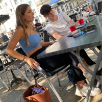Beautiful candid girl smoking in a blue top with no bra by the looks 57F90FE3-A579-4622-9BAB-379B49D27AEA.jpeg.3f3c1af64d12d043340dc3a5ddbdd42a.jpeg