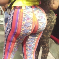 Ebony patterned booty