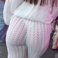 Sexy white thong